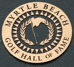 Myrtle Beach Golf Hall of Fame medallion