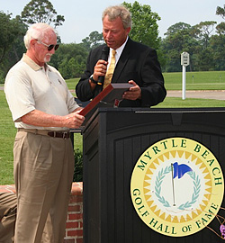 Paul Himmelsbach receives MB Golf Hall of Fame plaque Paul Himmelsbach receives MB Golf Hall of Fame plaque