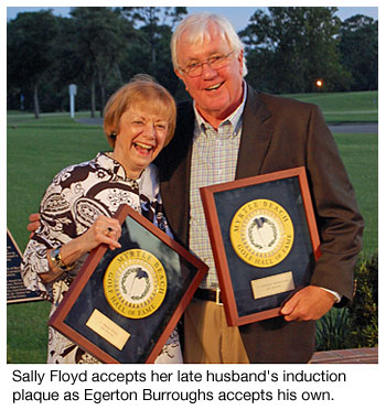 Sally Floyd and Egerton Burroughs at the Myrtle Beach Golf Hall of Fame