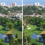 Beachwood photo retouched before and after