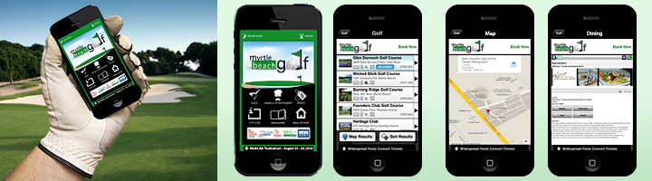 Myrtle Beach Golf app screen shots