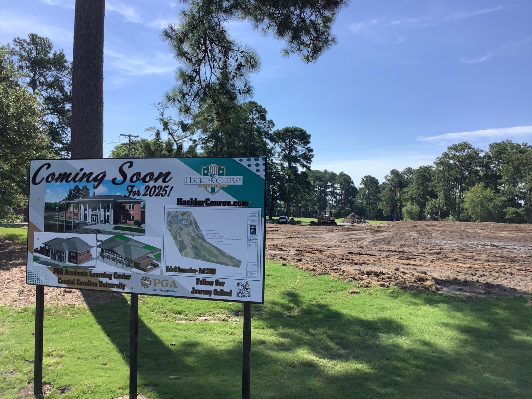 A new clubhouse and learning center is being constructed in addition to course improvements at the university-owned course.