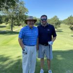 Elwin and Mackey golfing 2021