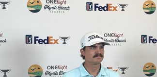 SC native, Clemson alum Carson Young trudges through rain to take Myrtle Beach Classic lead