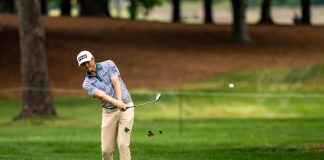 Hughes rides a hot putter to lead ONEflight Myrtle Beach Classic, but the course record holder lurks
